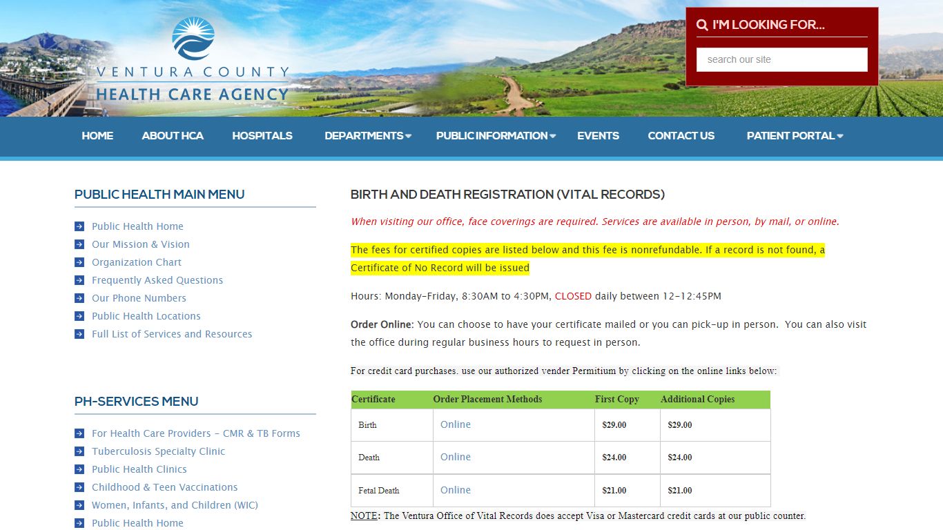 Birth and Death Registration (Vital Records)